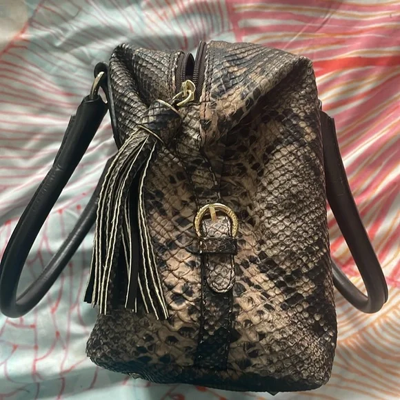 Stuart Weitzman Snake skin bag purse BRAND NEW HTF - Picture 2 of 11